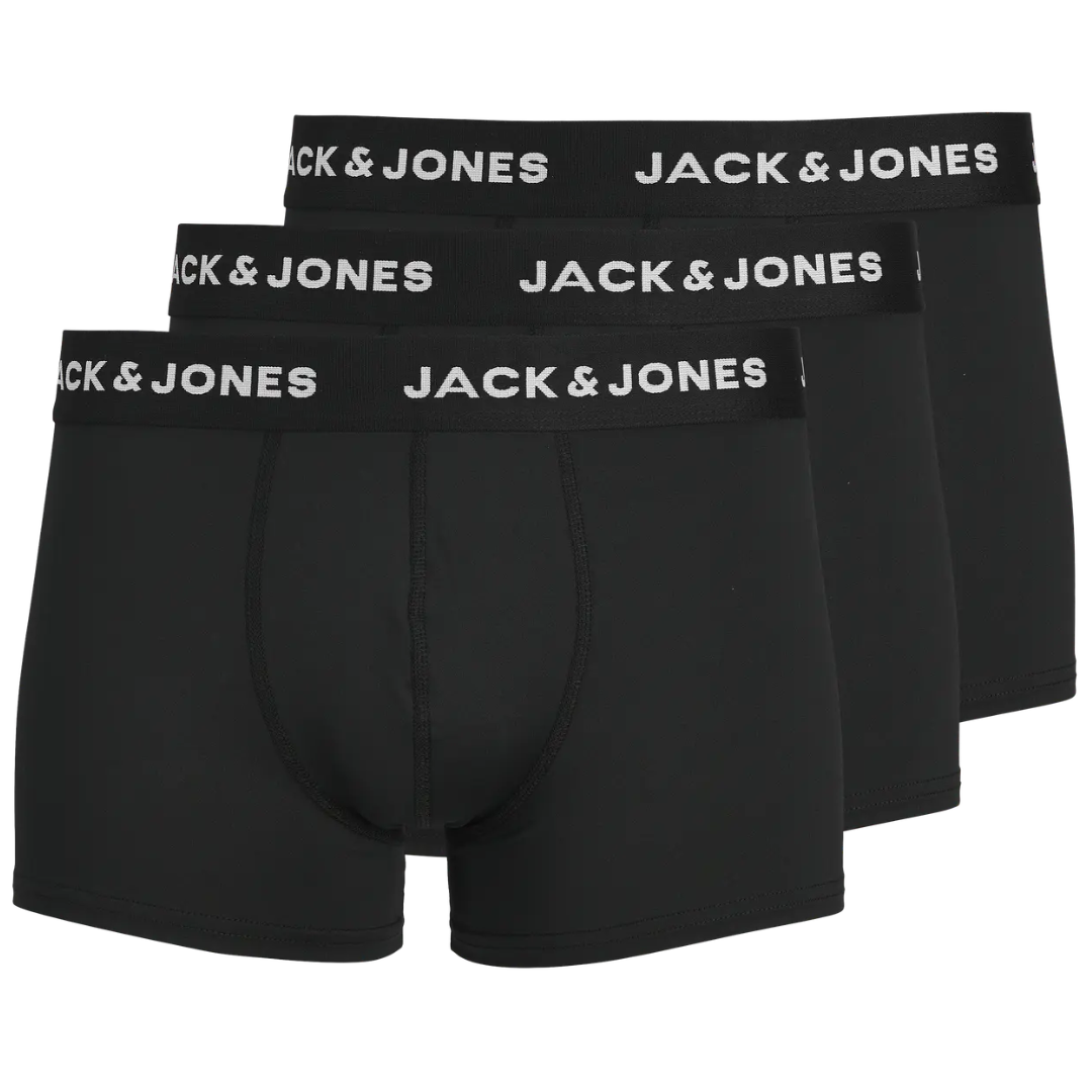 J&J Muške Bokserice JACBASE MICROFIBER TRUNKS 3-PACK